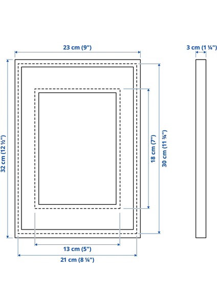 Rodalm Ahşap Çerçeve Huş Görünümlü 21 x 30 cm fiyatları