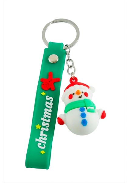 Kardan Adam Yılbaşı Silikon Anahtarlık