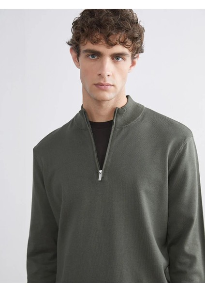 Dik Yaka Erkek Triko Kazak (W5)