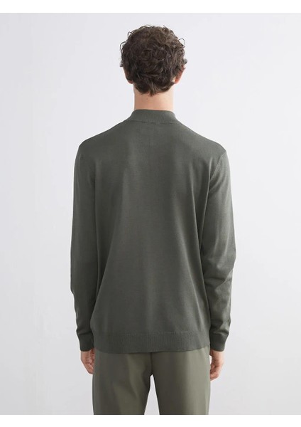 Dik Yaka Erkek Triko Kazak (W5) fırsatları