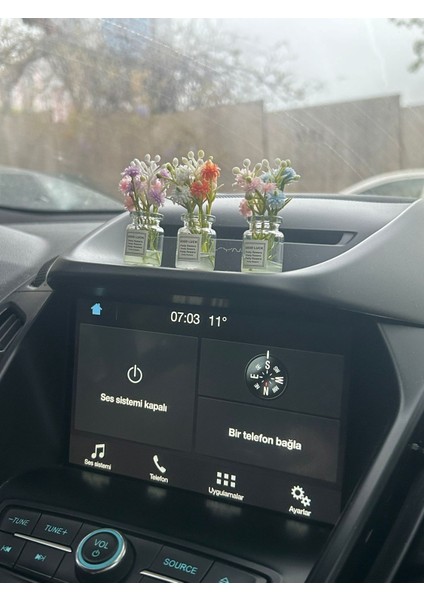 Dekoratif Mini Araba Süsü Sevimli Çiçek Saksıları 4 Adet 6,3 cm x 3 cm fırsatları