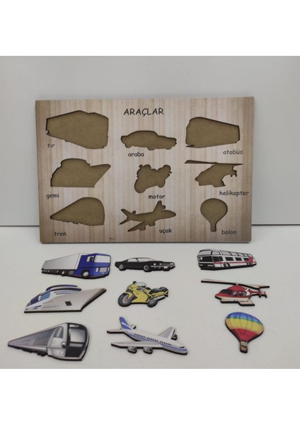 May’s Nest Araçlar Ahşap Bul-Tak Puzzle – Eğitici ve Eğlenceli Öğrenme Oyunu modelleri