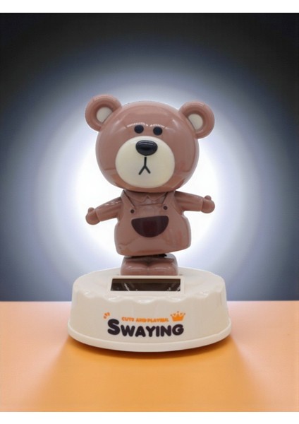 Kapibara ( Capybara )Figürlü Solar Enerjili Sallanan Biblo - Araba ve Masa Dekoru (12.5 Cm) modelleri