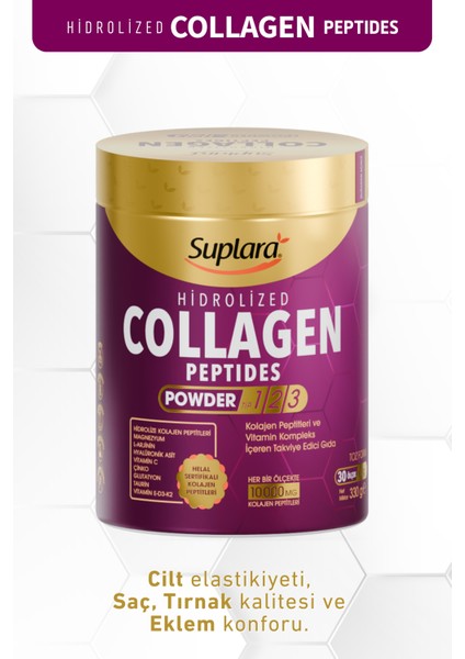 Hidrolize Kolajen Peptitleri ve Vitamin Kompleks Içeren Takviye Edici Gıda (330 G)