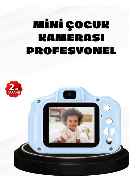 Çocuklar Için Mini Dijital Kamera – 1080P Hd, 2.0 Inç Ekran, Komik Filtreli ve Şarjlı