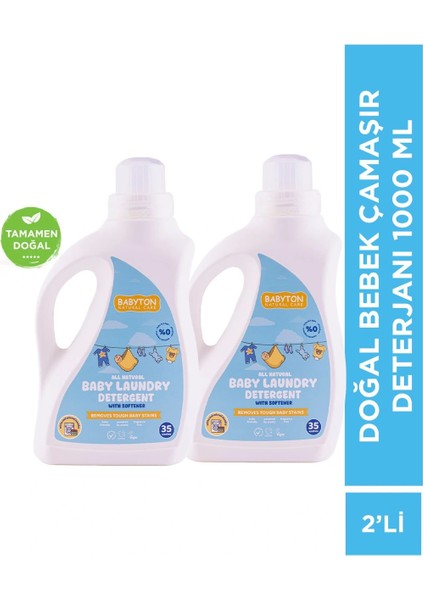 Doğal Bebek Çamaşır Deterjanı 2'li Set 1000 ml