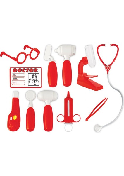03 310 Doktor Seti Çantalı Kırmızı
