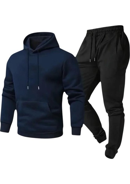 Rahat Içi Pamuklu Kapşonlu Eşofman Takımı