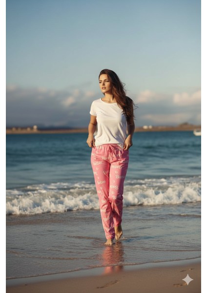 Barbie Yazılı Pijama Alt Uçuk Pembe - BK1000020 fiyatları