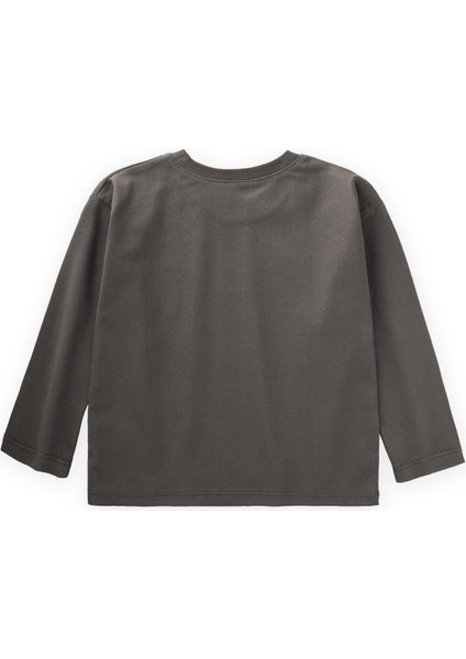 Etiket Detaylı Mevsimlik T-Shırt 2-10 Yaş Haki Yeşil fiyatları