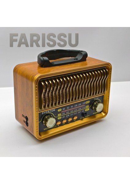 Everton RT-751 Nostaljik Tasarımlı Bluetooth/solar/usb/tf Kart Destekli Am/fm/sw indirimleri
