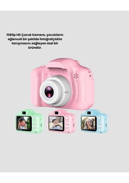 8mp Mini Çocuk Fotoğraf Makinesi – Pembe Ses Kaydı Özellikli modelleri