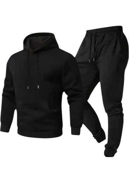 Rahat Içi Pamuklu Kapşonlu Eşofman Takımı