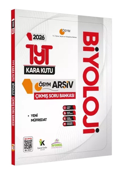 2026 YKS-TYT BİYOLOJİNİN Kara Kutu ÖSYM Çıkmış Soru Havuzu Bankası Konu Özetli Dijital Çözümlü