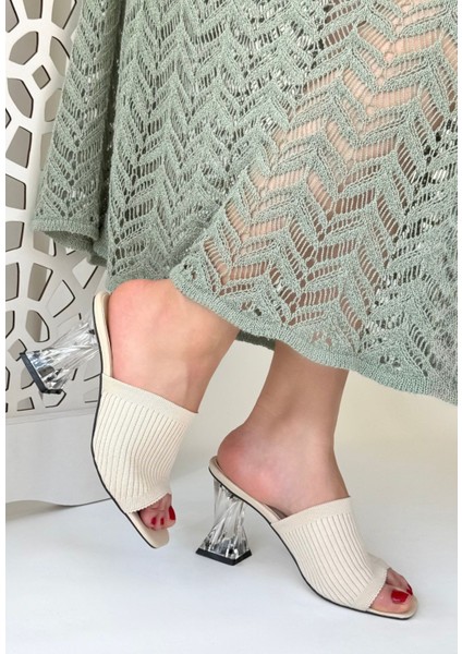 Evra Ten Triko Topuklu Terlik - Lisinya fiyatları