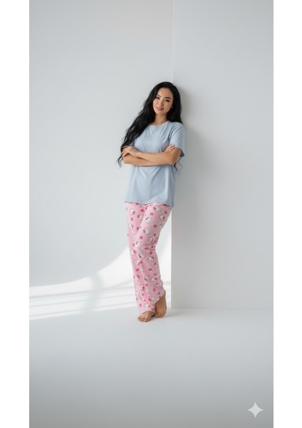 Hello Kitty Küçük Desenli Pijama Altı modelleri