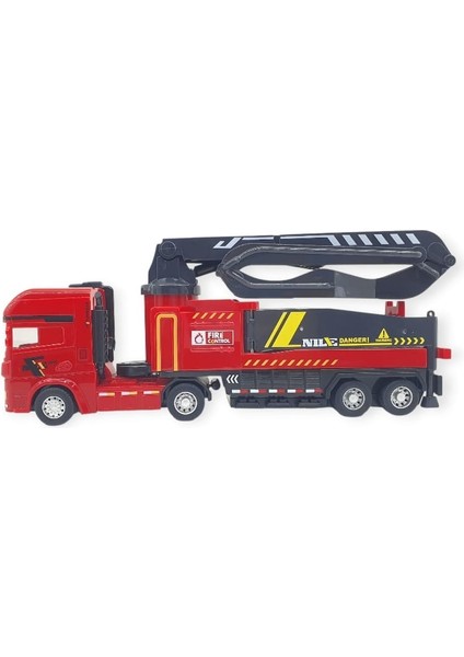 Metal Itfaiye Arabası - Söndürme Vinçli 26CM - 706-43 (Lisinya) modelleri
