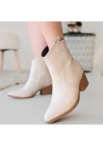 Akver Bej Nubuk Topuklu Bot - Lisinya fırsatları