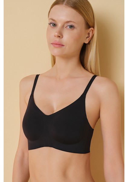 Dikişsiz Lazer Kesim Toparlayıcı Hayalet Sütyen (Çıkarılabilir Pedli)