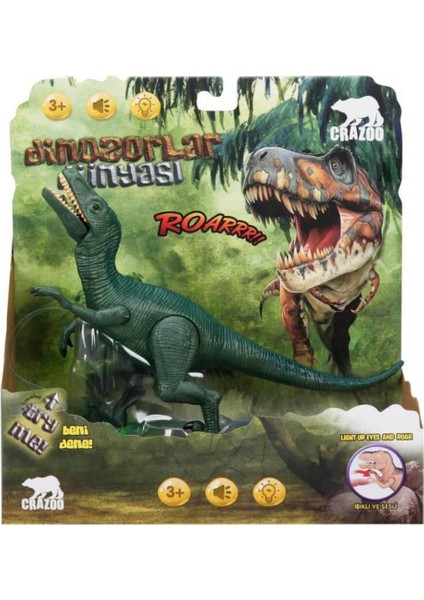Velociraptors Dinozor Işıklı Sesli - RS6171 (Lisinya)