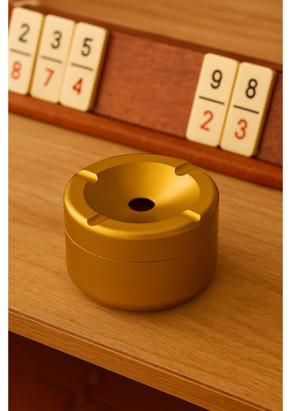 Paslanmaz Çelik Masa,cafe,restoran Küllüğü – Kokusuz, Kapaklı, Minimalist ve Sağlam (9x7 Cm) fiyatları