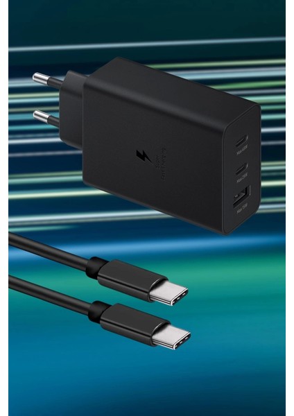 65W Hızlı Şarj Edebilen Type C Uçlu Şarj Aleti ( Lisinya )