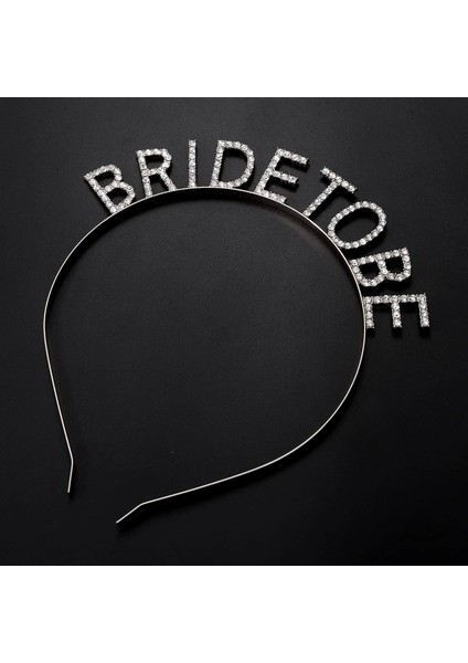 Gümüş Kaplama Kristal Taşlı Bride To Be Gelin Tacı 16X17 cm - Lisinya fiyatları