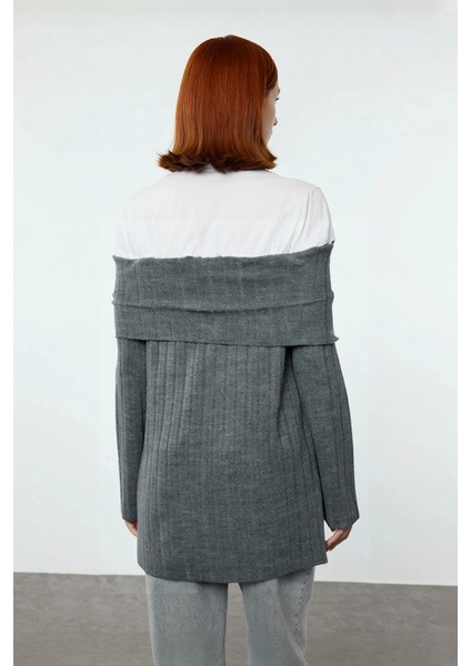 Kadın Modern Omzu Açık Triko Tunik Kazak Reglan Kol Fitted Kesim Günlük Şık Giyim Için Kaliteli fiyatları