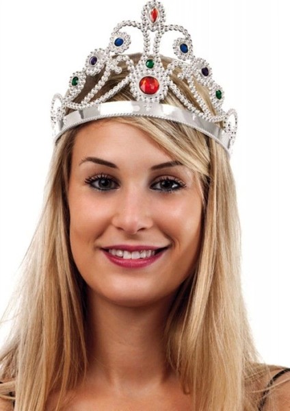 Gümüş Renk Plastik Prenses Tacı Kraliçe Tacı 60 cm - Lisinya fiyatları