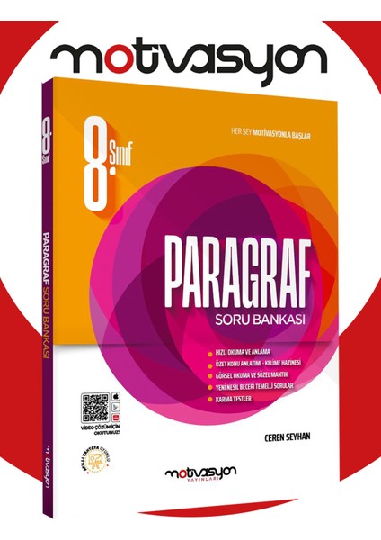 Motivasyon 8. Sınıf Paragraf Soru Bankası Ceren Seyhan