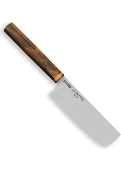 12106 Titan East Dilimleme Nakiri Şef Bıçağı 16 cm - Ceviz Sap - Lisinya