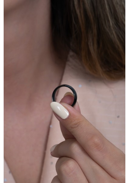 6 mm Bombeli Söz Nişan Unisex Çelik Alyans Yüzük tca