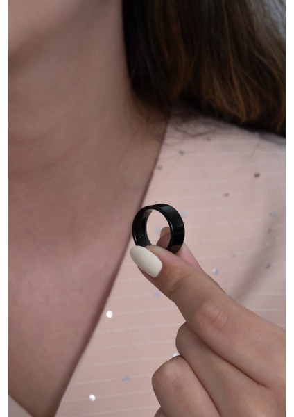 8mm Geniş Düz Model Parlak Çelik Alyans Erkek Kadın Unisex Yüzük cl28