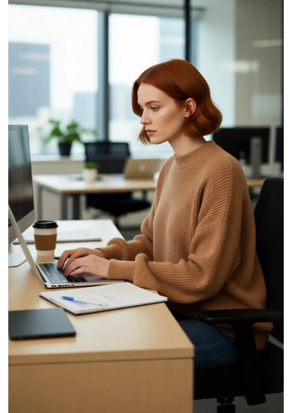 Kadın Oversize Basic Uzun Balon Kol Selanik Dokuma Triko Kazak 100% Akrilik Soğuk Havalar Kaliteli fırsatları