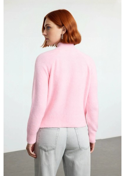 Kadın Bordo Reglan Kol Oversize Dik Yaka Triko Kazak Kış Sezonu Için Ideal Rahat Günlük Giyim fiyatları
