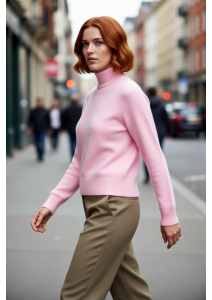 Kadın Bordo Reglan Kol Oversize Dik Yaka Triko Kazak Kış Sezonu Için Ideal Rahat Günlük Giyim modelleri