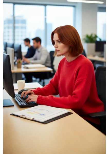 Kadınlar Için Kışlık Oversize Kahverengi Düz Triko Kazak Düşük Kol Sıcak ve Konforlu Kaliteli fırsatları