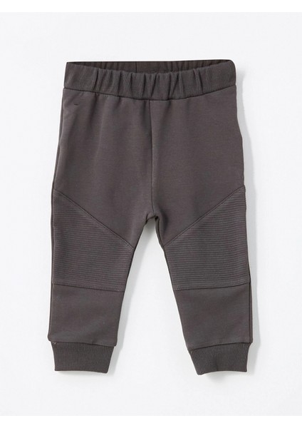 Lcw Baby Bej Bisiklet Yaka Uzun Kollu Baskılı Erkek Bebek Tişört ve Eşofman Alt 2'li Takım indirimleri