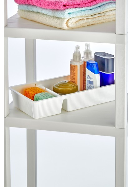 Fınesse Iki Bölmeli Organizer, Banyo ve Çekmece Içi Düzenleyici Organizer Beyaz