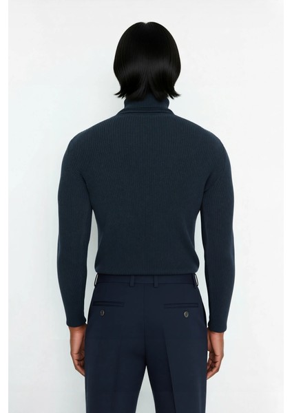 Erkek Fitted Balıkçı Yaka Fitilli Pamuklu Kışlık Kazak Soğuk Havalarda Tarz Sahibi Görünüm Sağlar modelleri