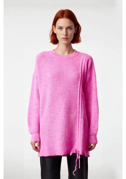 Kadın Uzun Kol Kışlık Ekru Selanik Örgü Triko Kazak Düşük Omuz Asimetrik Büzgü Detayı Kaliteli fiyatları