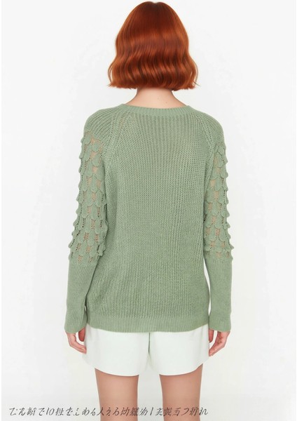 Kadın Günlük Stilinize Özel Dokulu Akrilik Bisiklet Yaka Regular Kalıp Uzun Kol Triko Kazak modelleri