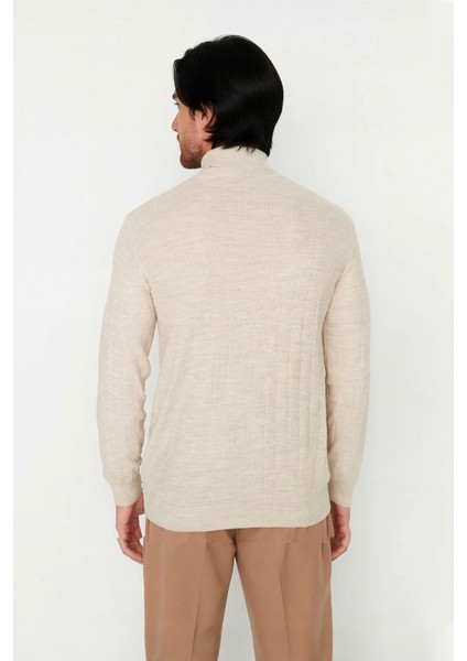 Erkek Balıkçı Yaka Triko Kazak Regular Kalıbı Ile Günlük ve Smart Kombinler Için Ideal Bir Parça fiyatları