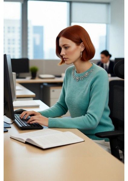 Kadın Taş Işlemeli Bisiklet Yaka Triko Ince Dokulu Regular Kalıp Uzun Kollu Şık Kazak Kaliteli fırsatları