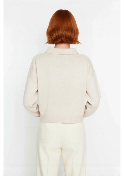 Kadın Selanik Dokuma Düşük Kol Oversize Triko Kazak Kışlık Basic Koleksiyonun Rahat Parçası modelleri