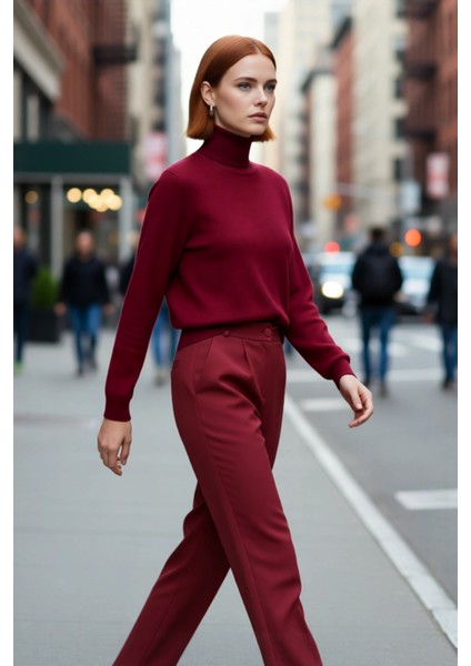 Kadın Günlük Akrilik Oversize Balıkçı Yaka Triko Kazak Konforlu ve Şık Kış Kombinleri Kaliteli modelleri