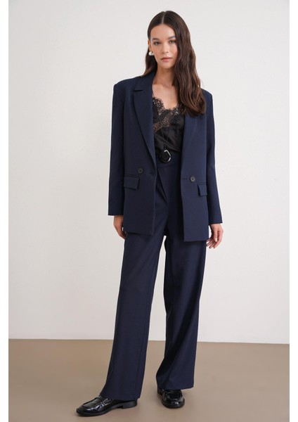 4516 Kadın Bezayağı Blazer Ceket Lacivert fiyatları