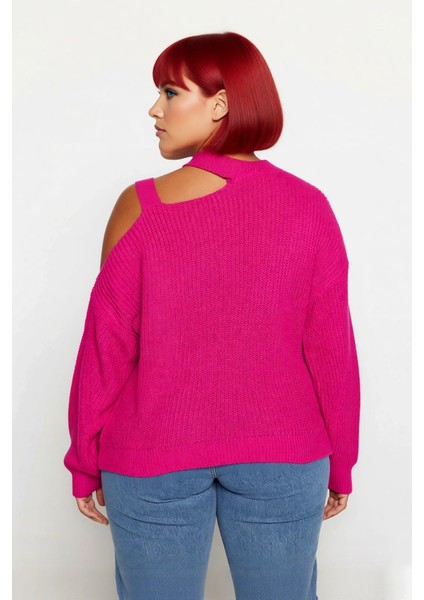 Kadın Rahat Kesim Düz Desenli Düşük Kol Triko Kazak Omuz Dekolteli Kışlık Gündelik Şıklık Kaliteli modelleri