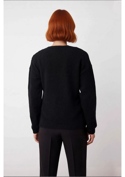 Kadın Düşük Kol V Yaka Triko Kazak Regular Kalıp Ile Kış Şıklığı ve Konfor Bir Arada Kaliteli fiyatları