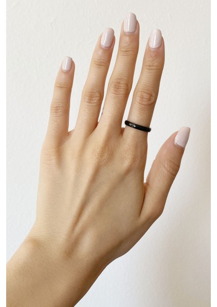 3mm İnce Bombeli Parlak Erkek Kadın Unisex Çelik Alyans Yüzük cl27